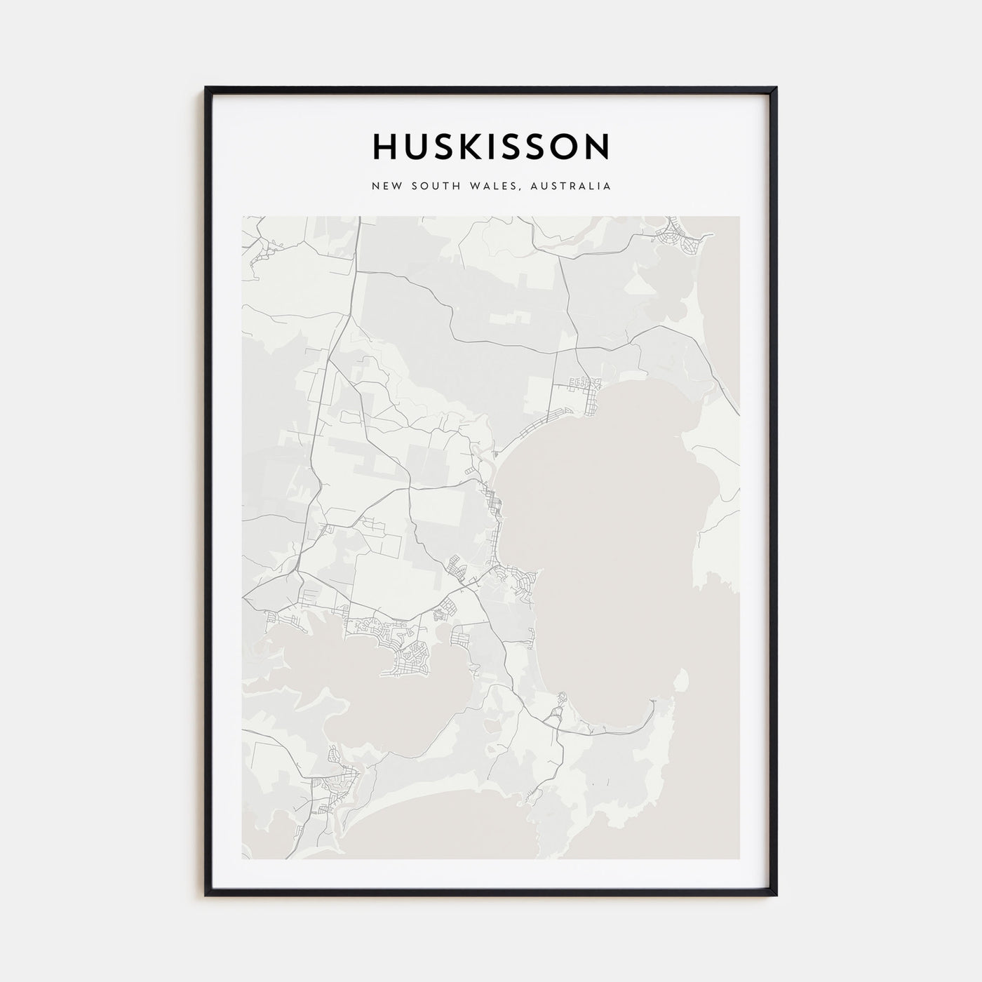 Huskisson Map Portrait Poster