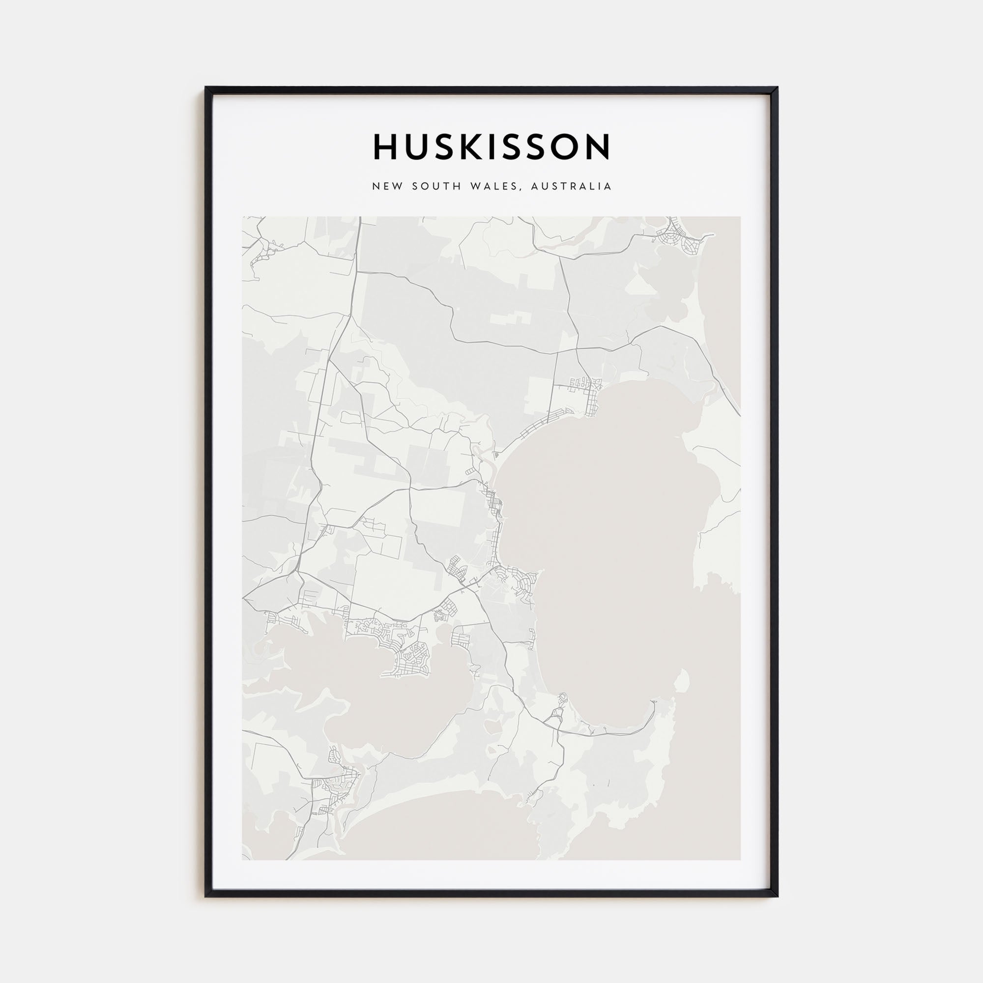 Huskisson Map Portrait Poster