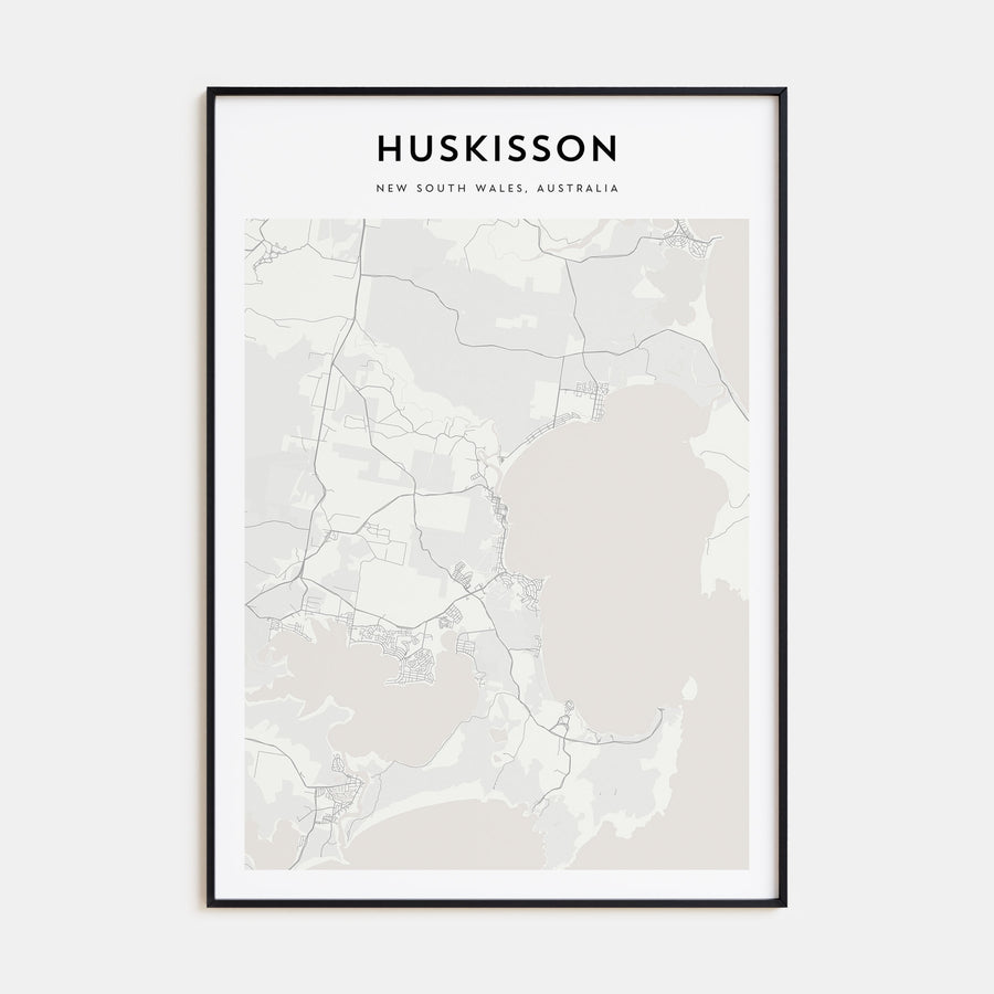Huskisson Map Portrait Poster