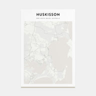 Huskisson Map Portrait Poster