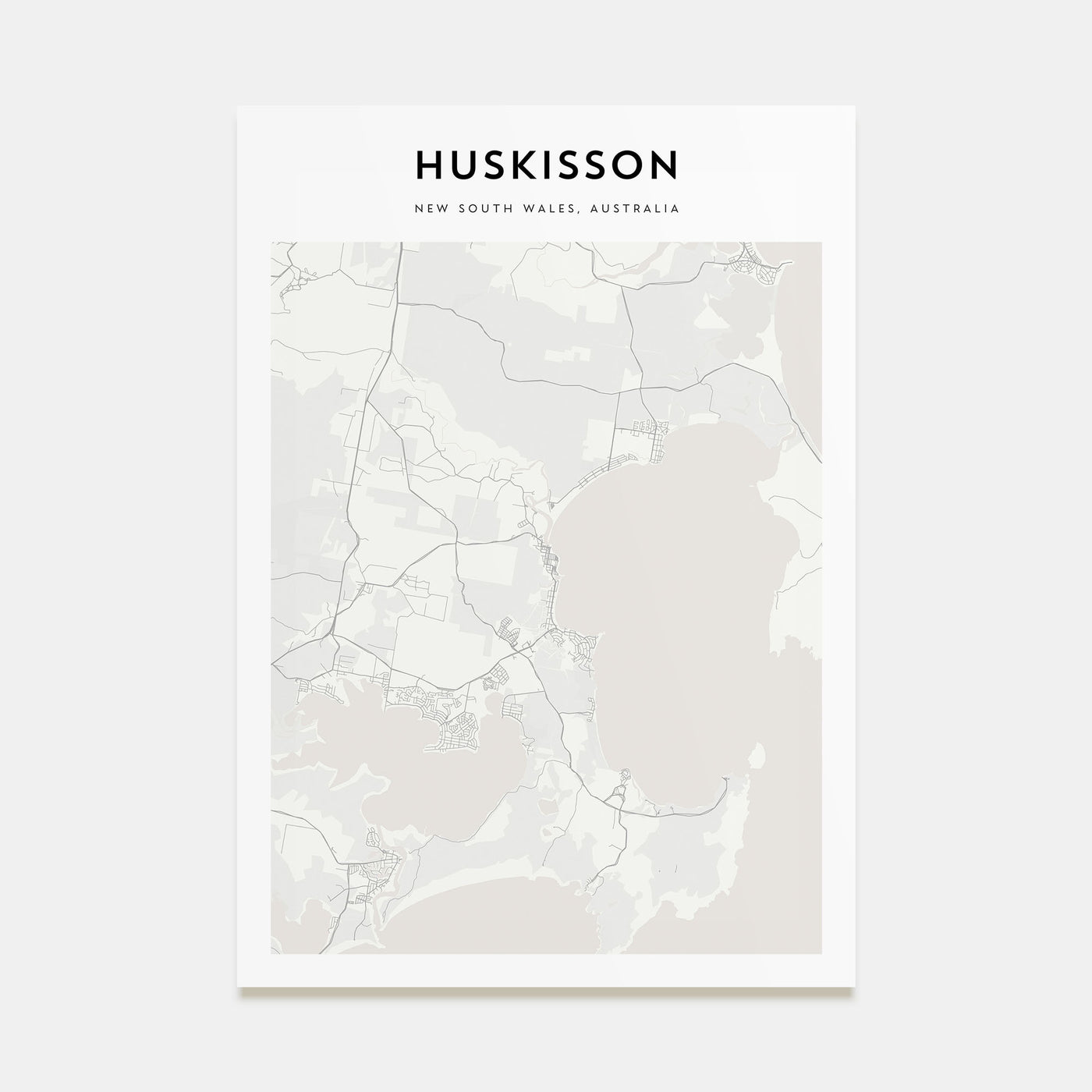 Huskisson Map Portrait Poster