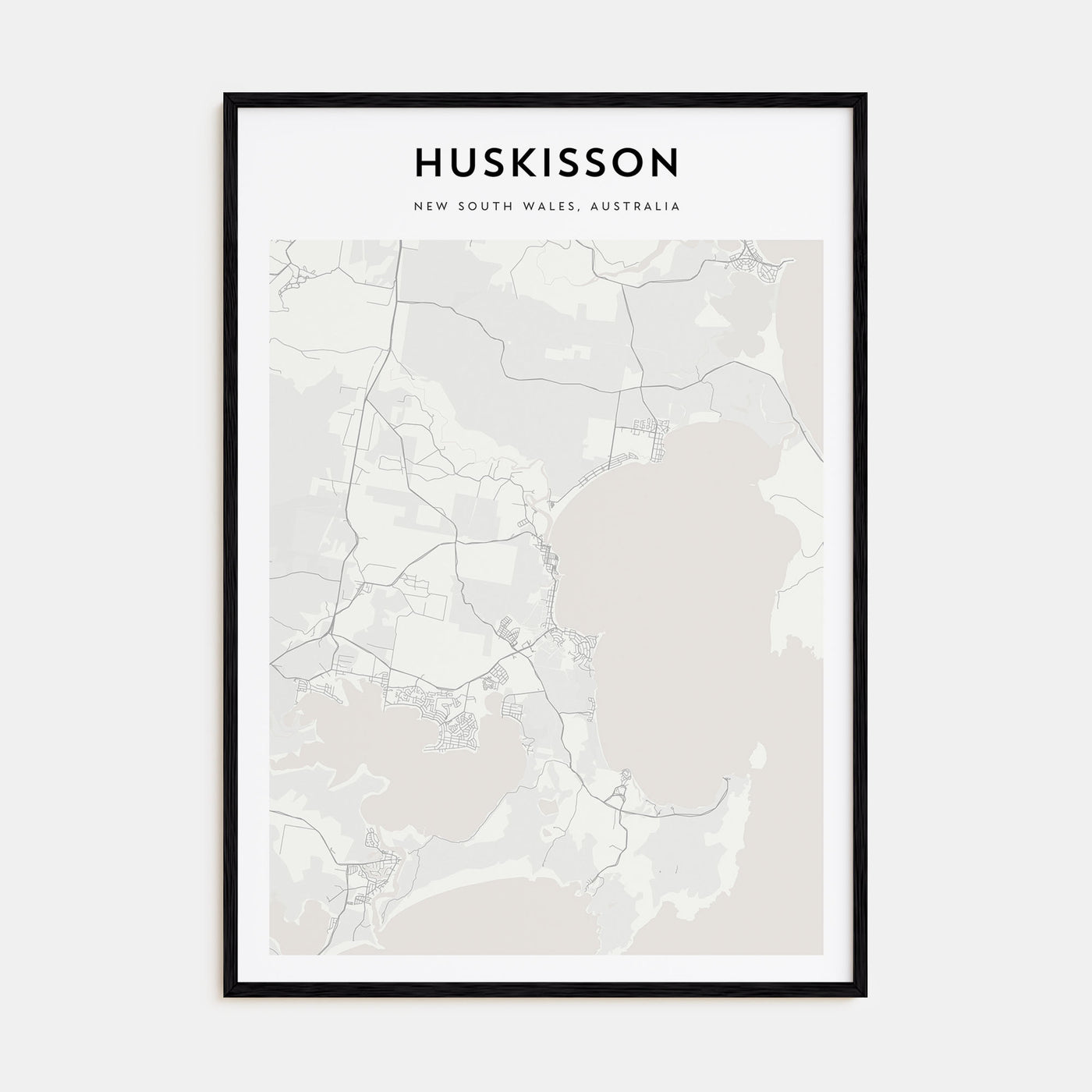 Huskisson Map Portrait Poster