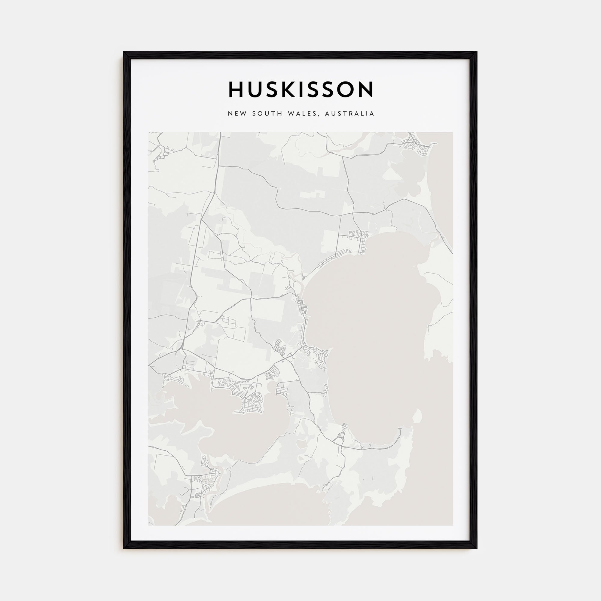 Huskisson Map Portrait Poster