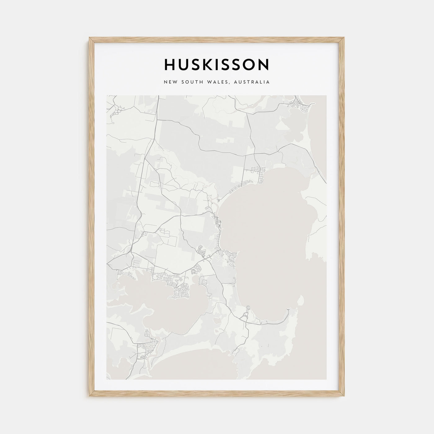 Huskisson Map Portrait Poster