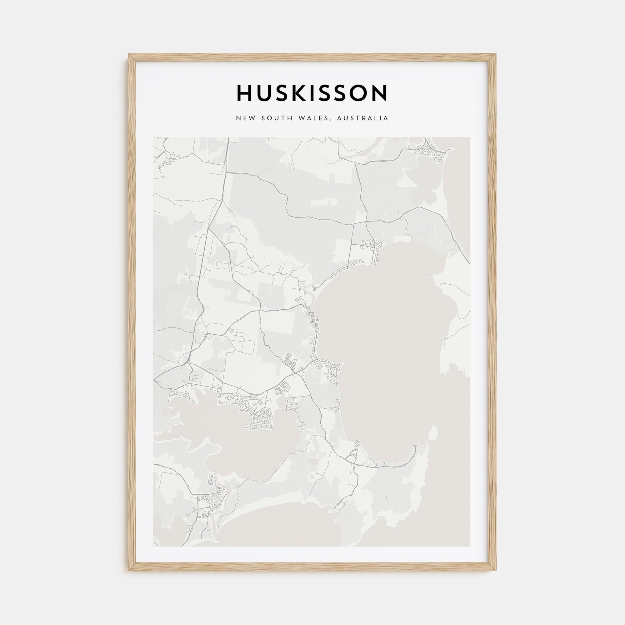 Huskisson Map Portrait Poster