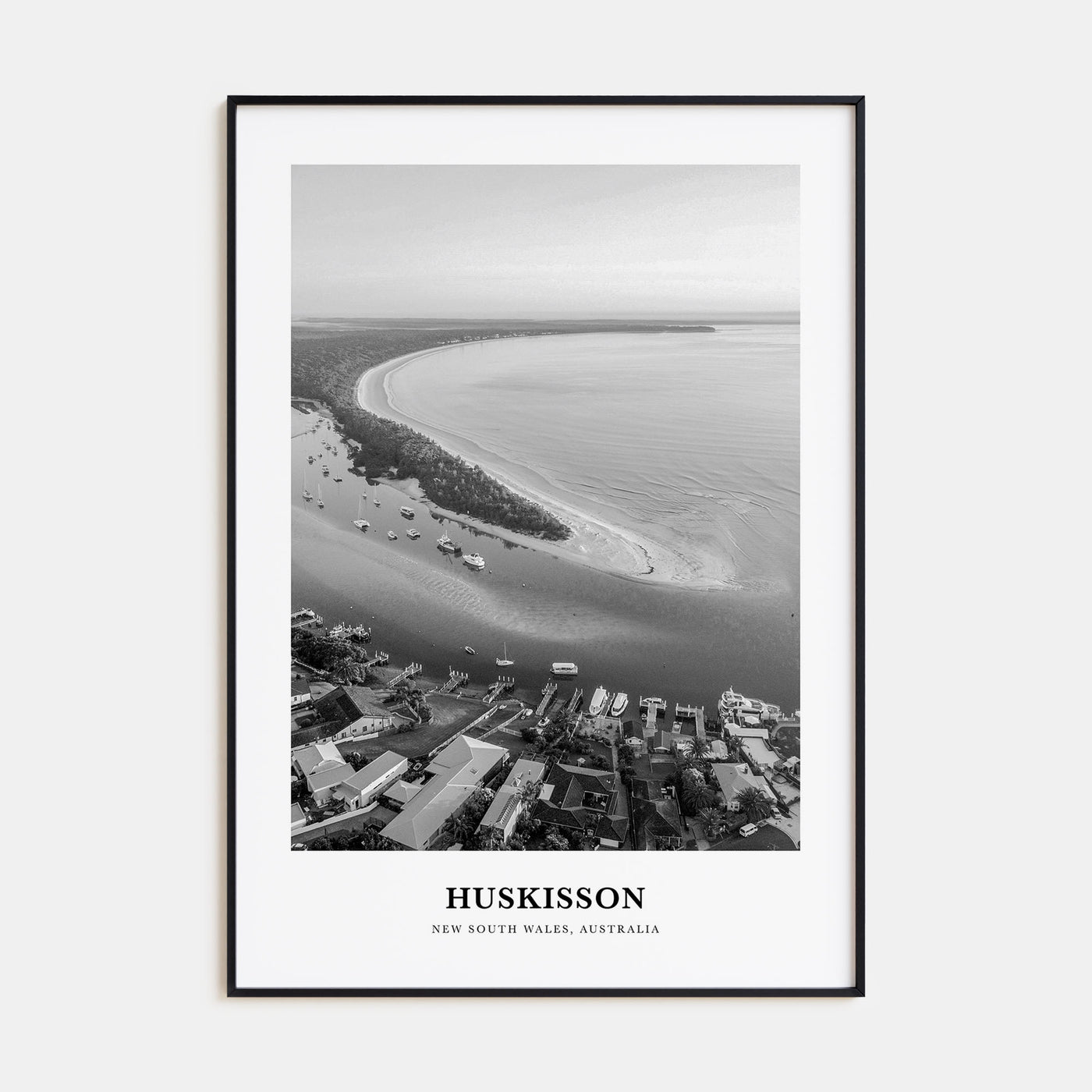 Huskisson Portrait B&W Poster