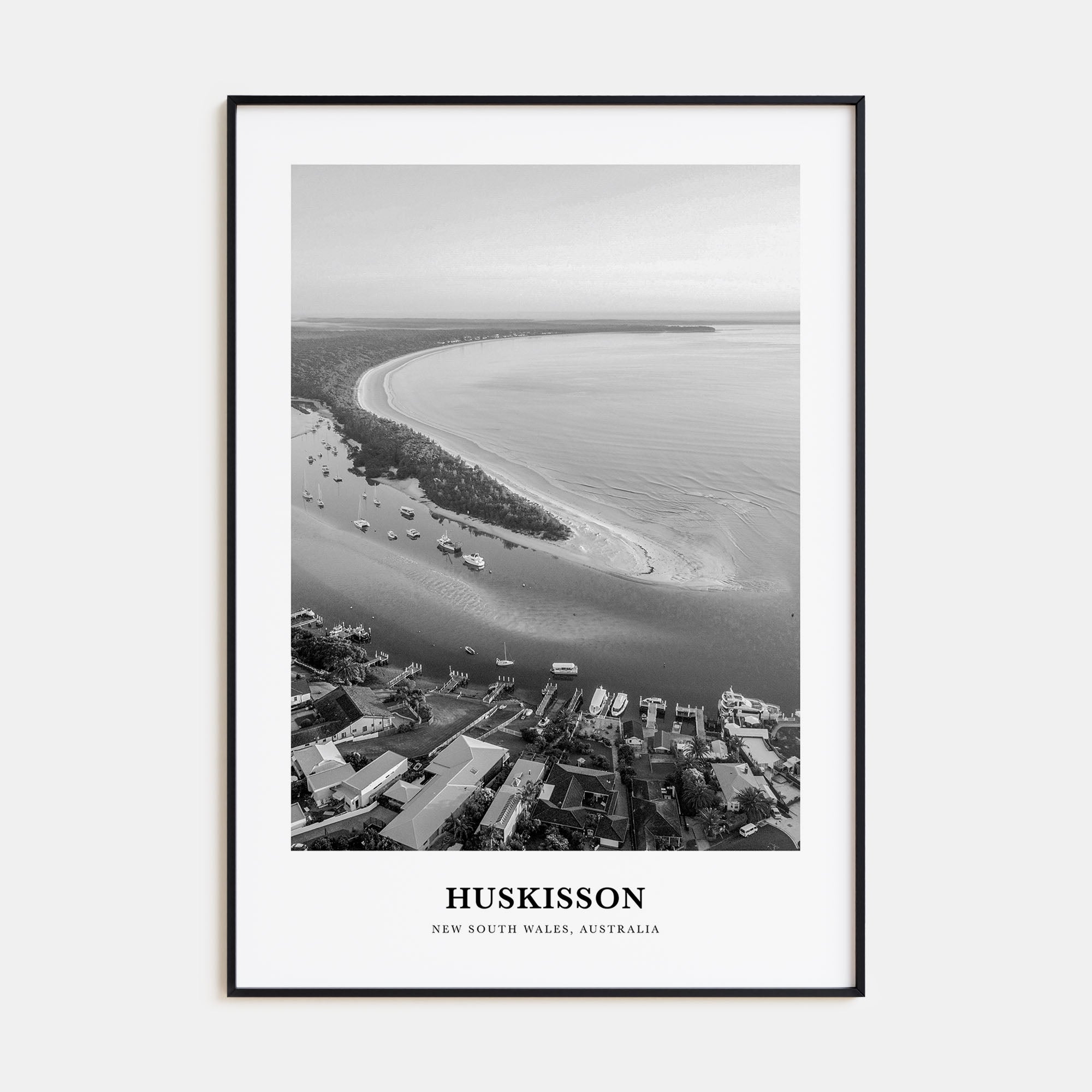 Huskisson Portrait B&W Poster