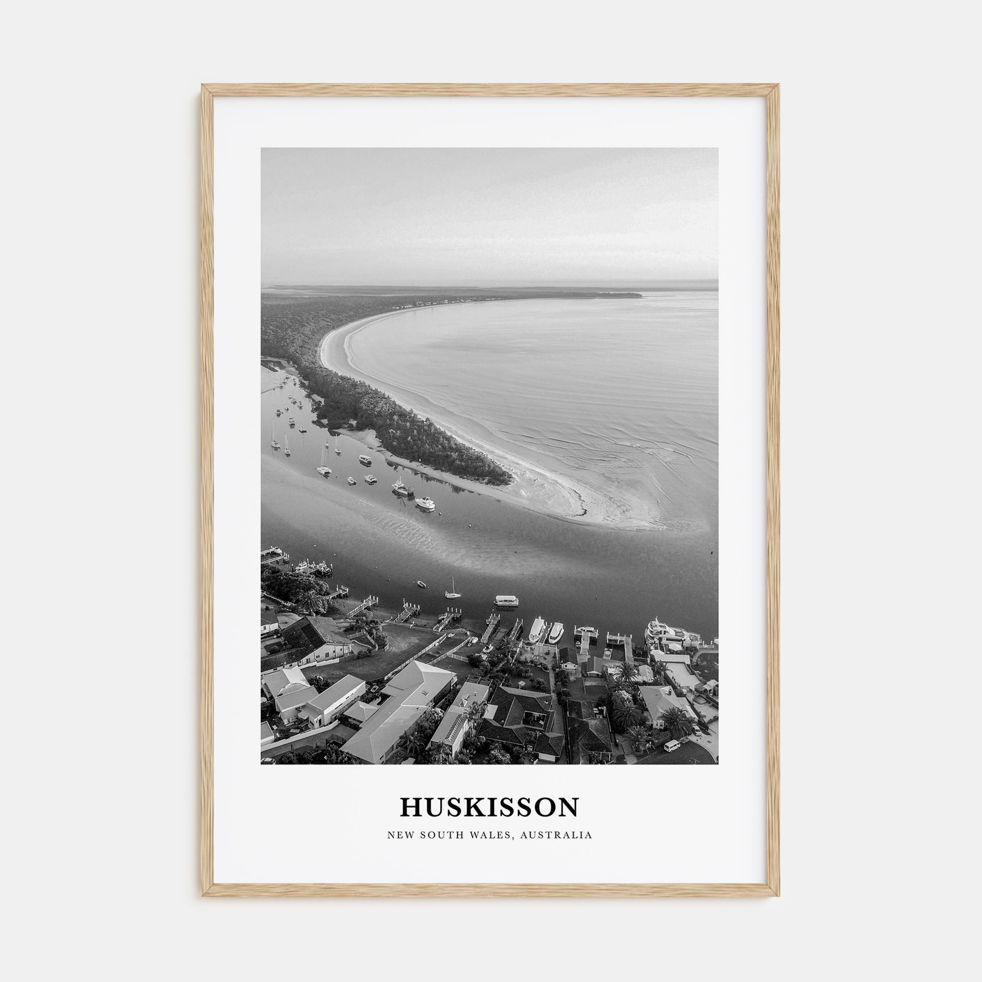 Huskisson Portrait B&W Poster