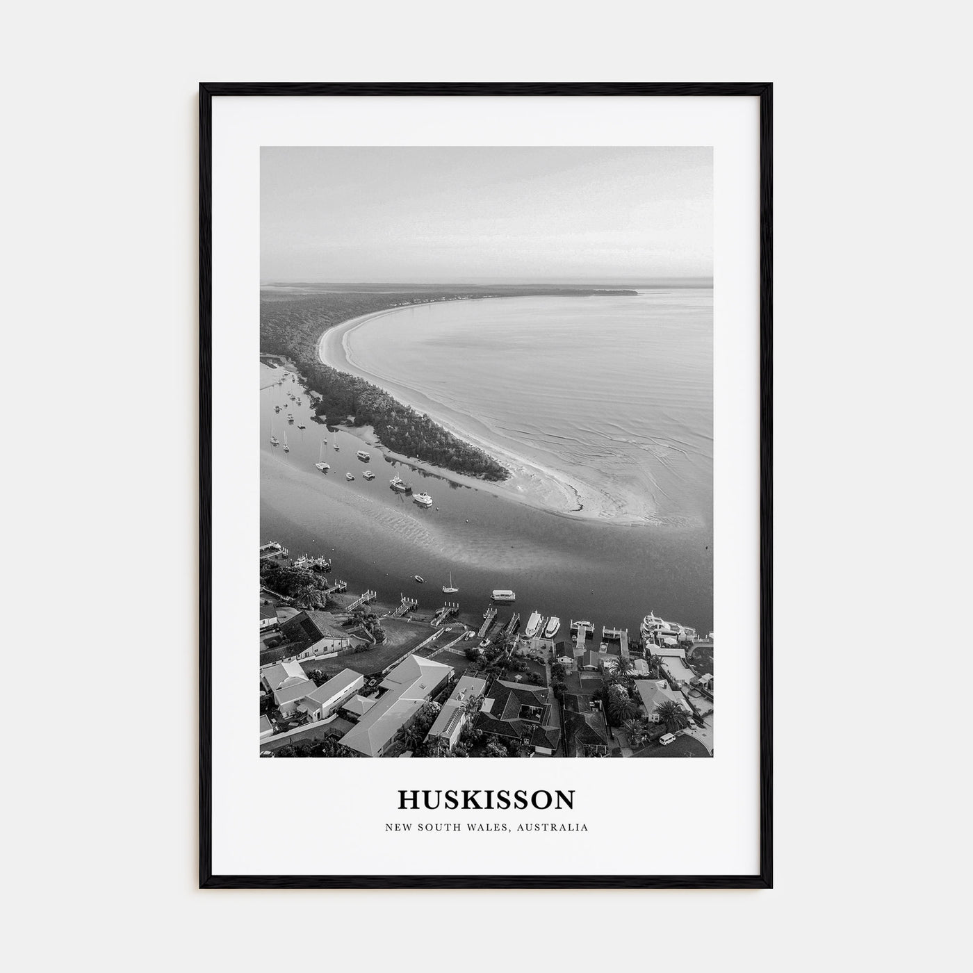 Huskisson Portrait B&W Poster