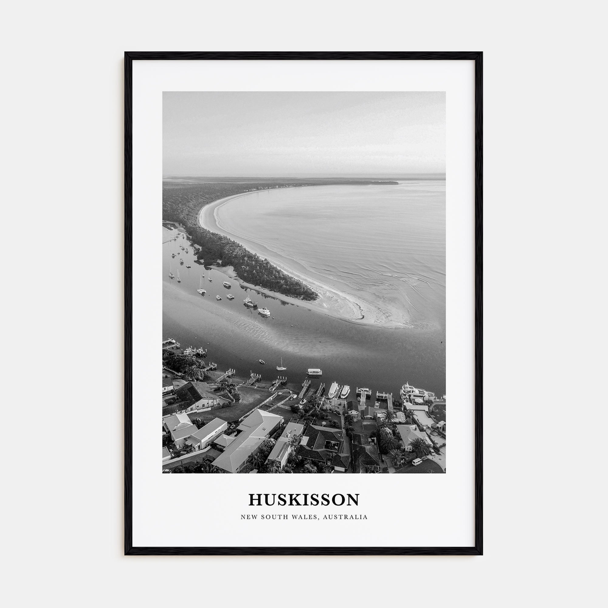 Huskisson Portrait B&W Poster