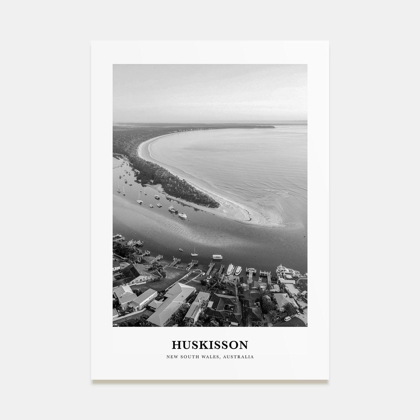 Huskisson Portrait B&W Poster