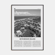 Hutchinson Island Travel B&W Poster