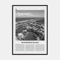 Hutchinson Island Travel B&W Poster