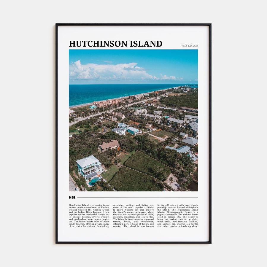 Hutchinson Island Travel Color Poster