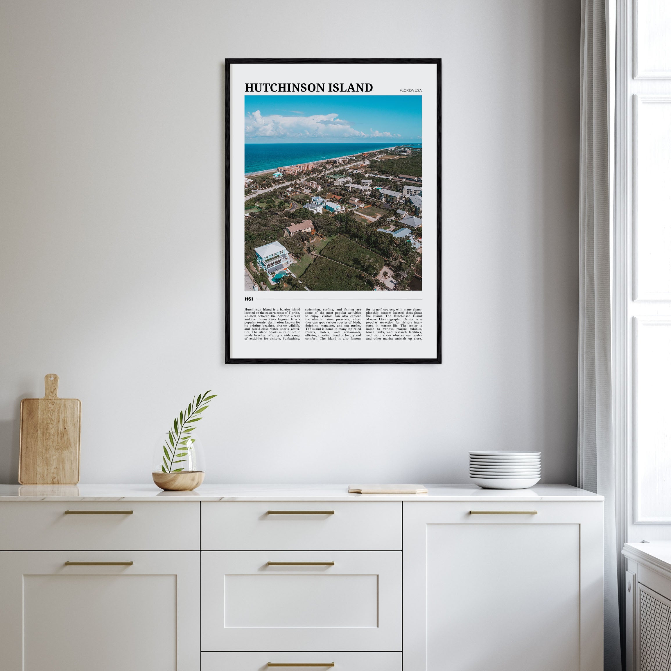 Hutchinson Island Travel Color Poster