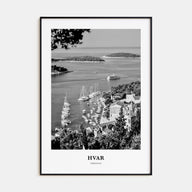 Hvar Portrait B&W Poster