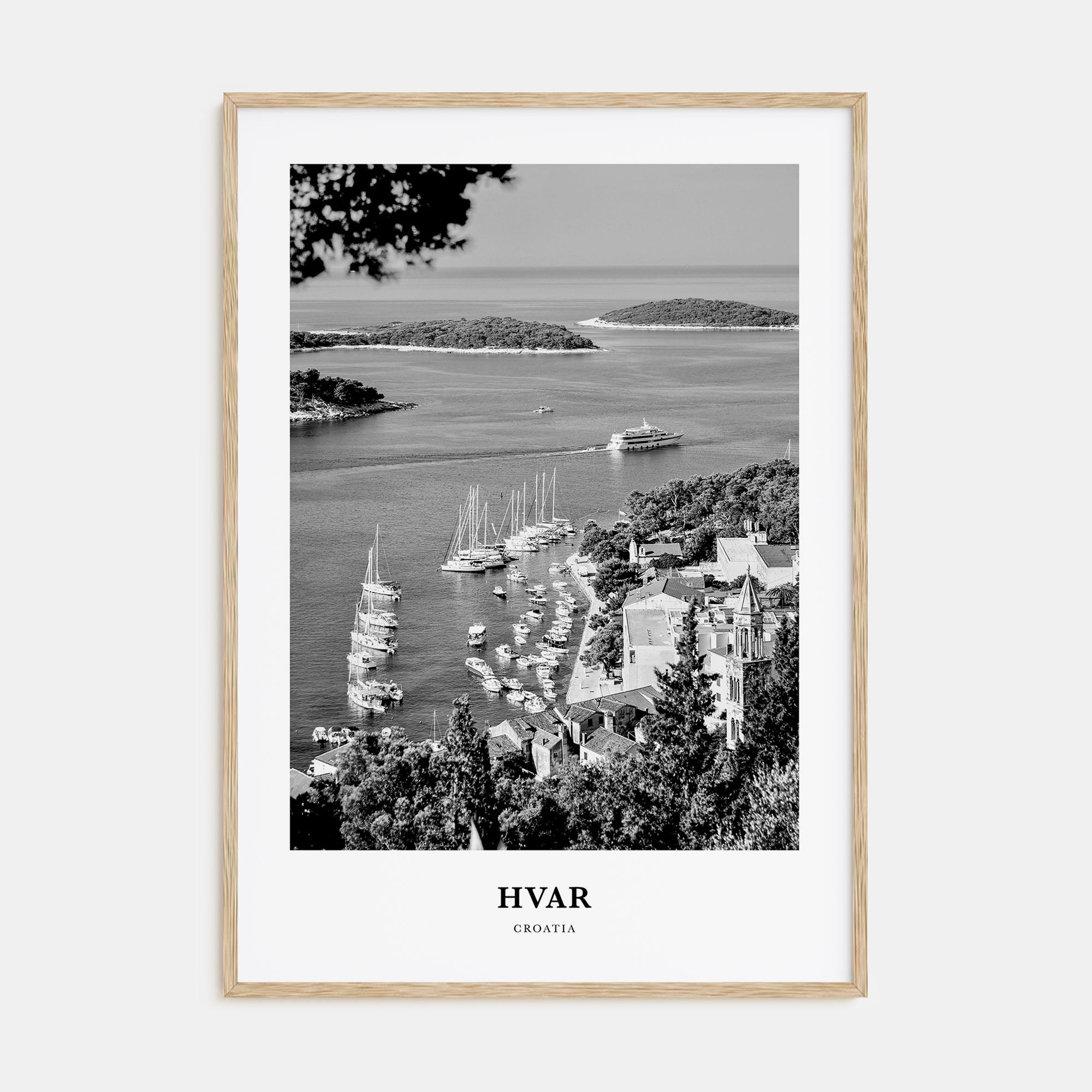 Hvar Portrait B&W Poster