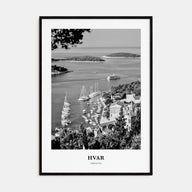 Hvar Portrait B&W Poster