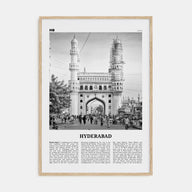 Hyderabad Travel B&W Poster