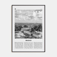 Ibadan Travel B&W Poster