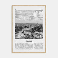 Ibadan Travel B&W Poster
