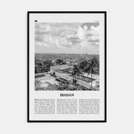 Ibadan Travel B&W Poster