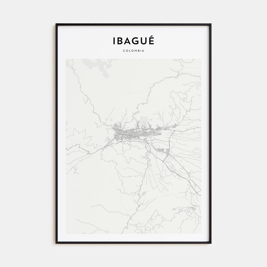 Ibagué Map Portrait Poster