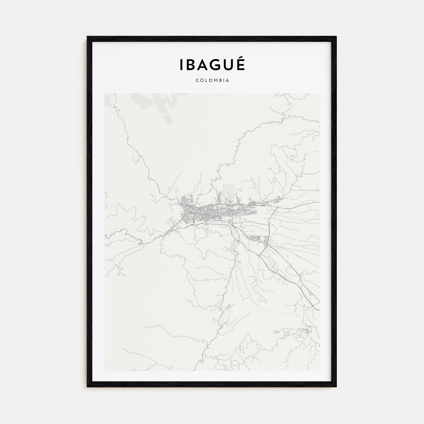 Ibagué Map Portrait Poster