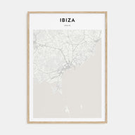 Ibiza Map Portrait Poster