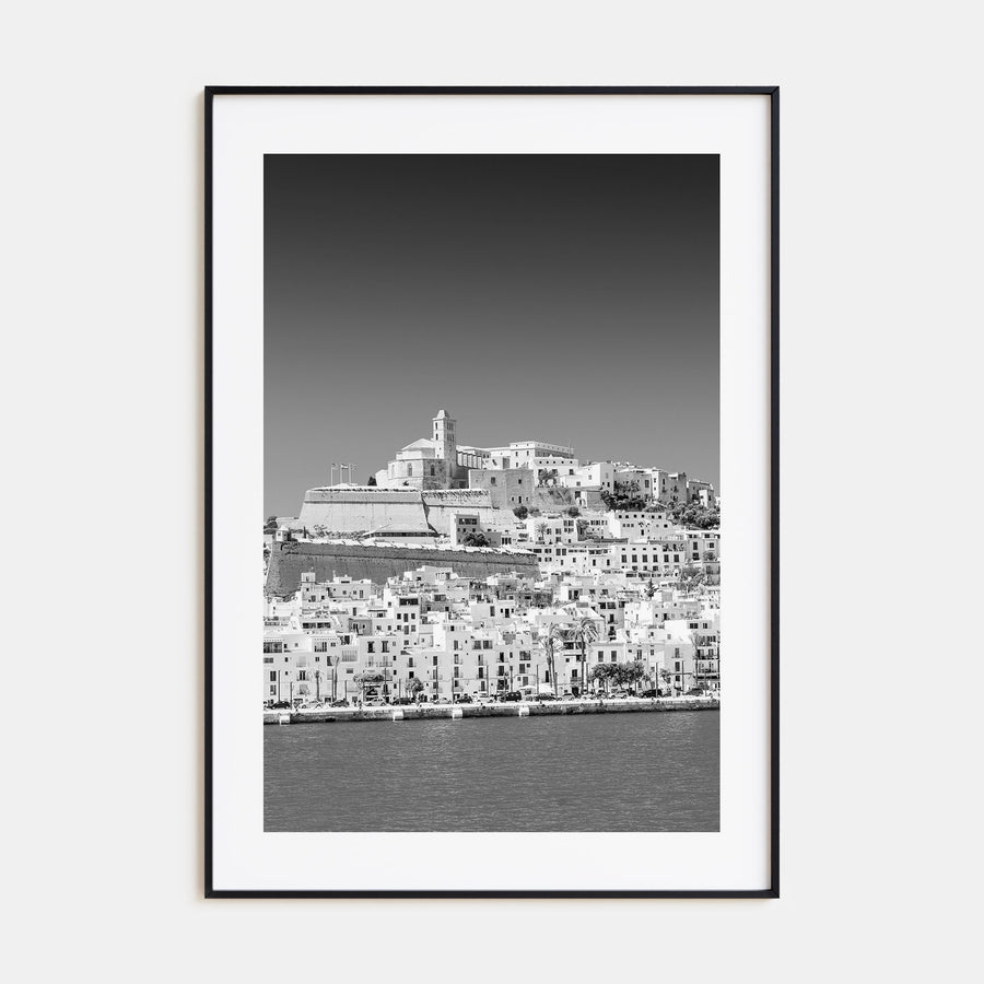 Ibiza Photo B&W Poster