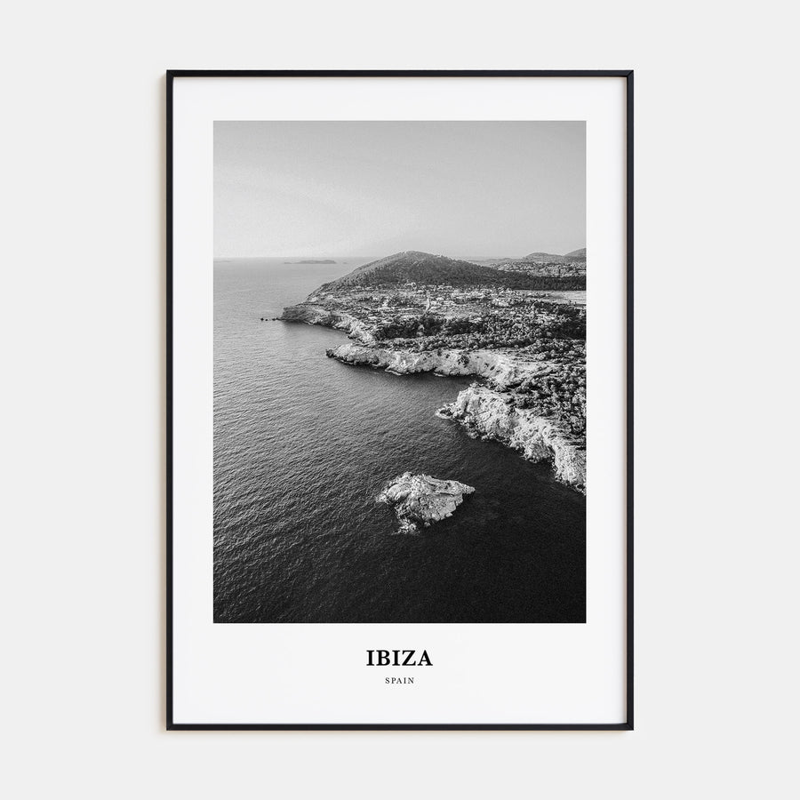 Ibiza Portrait B&W Poster