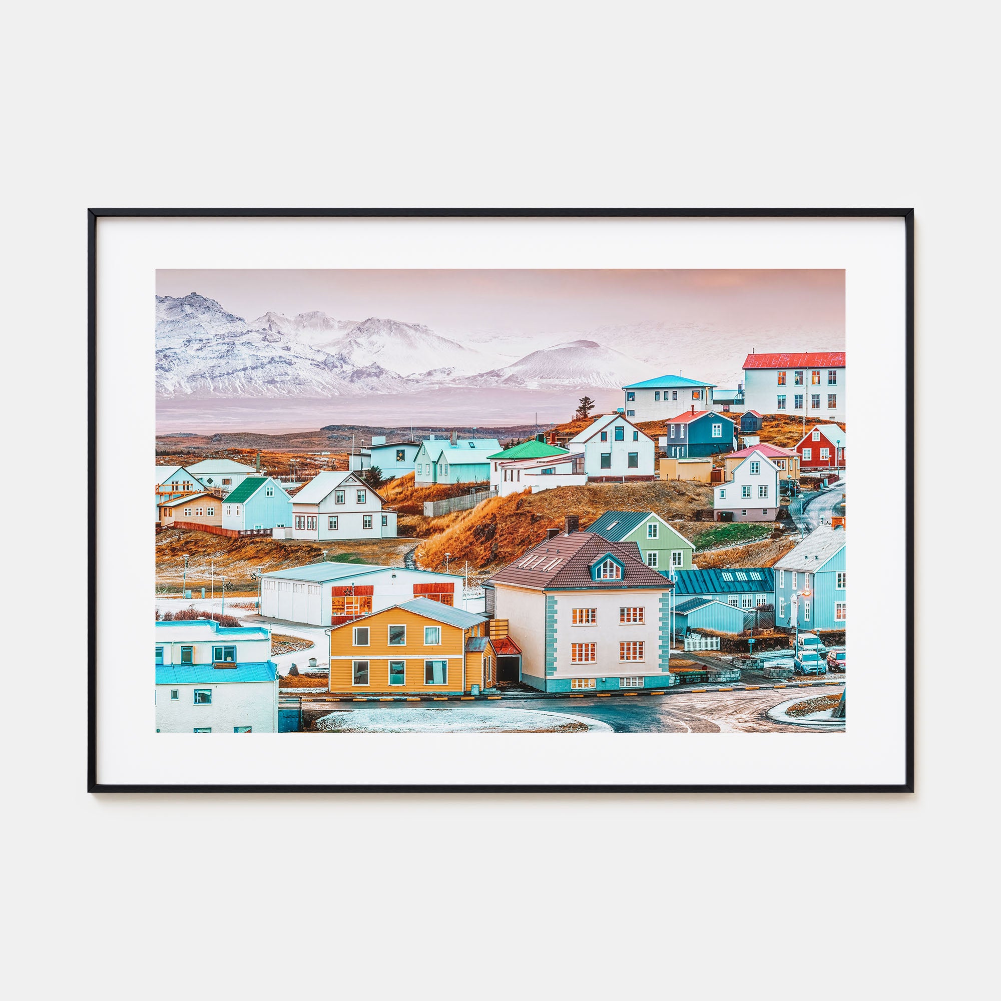 Iceland Landscape Color Poster