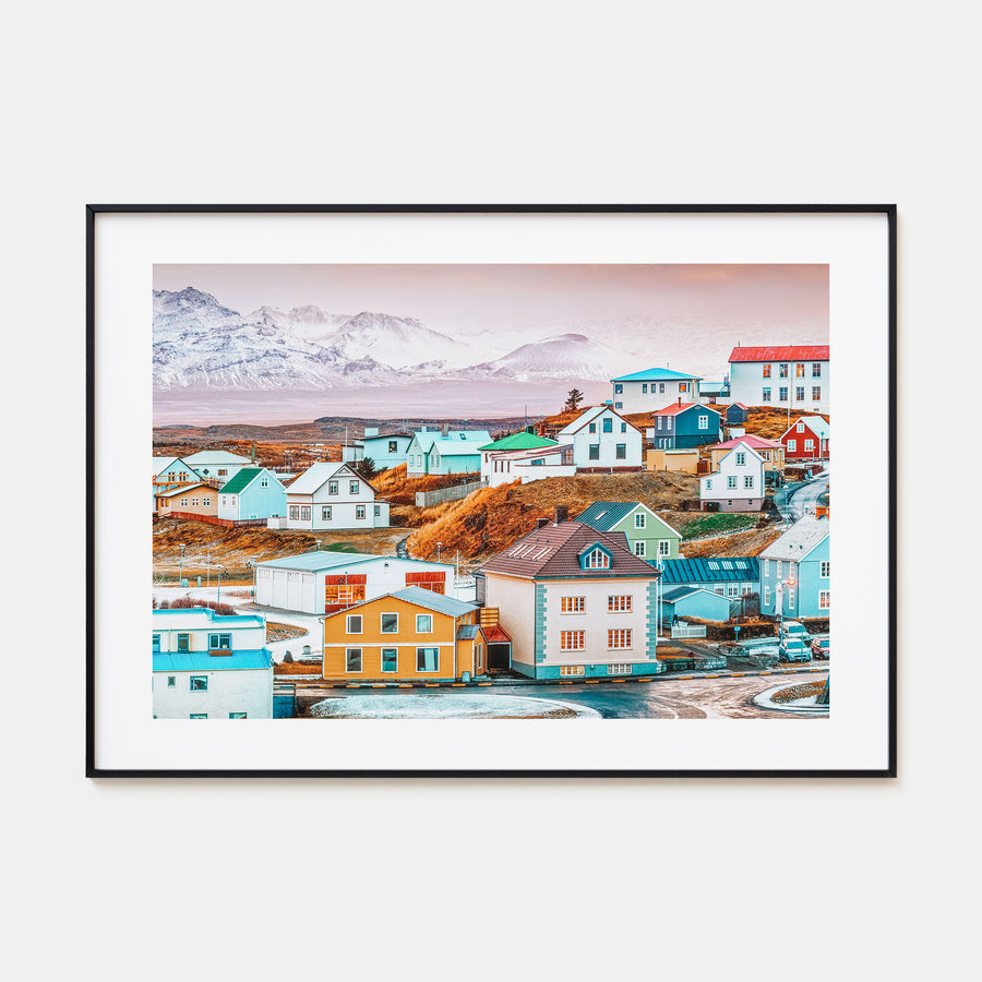 Iceland Landscape Color Poster