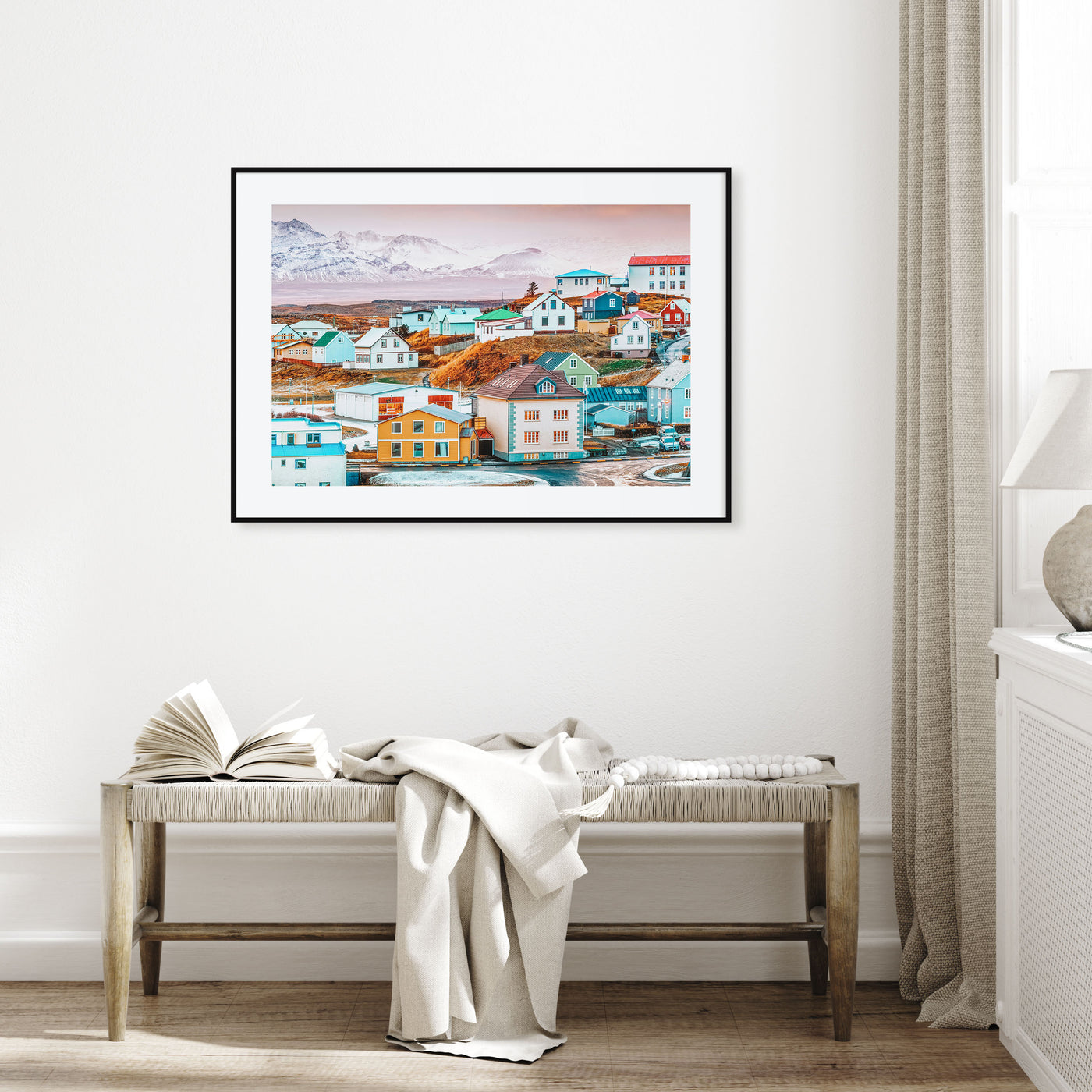 Iceland Landscape Color Poster