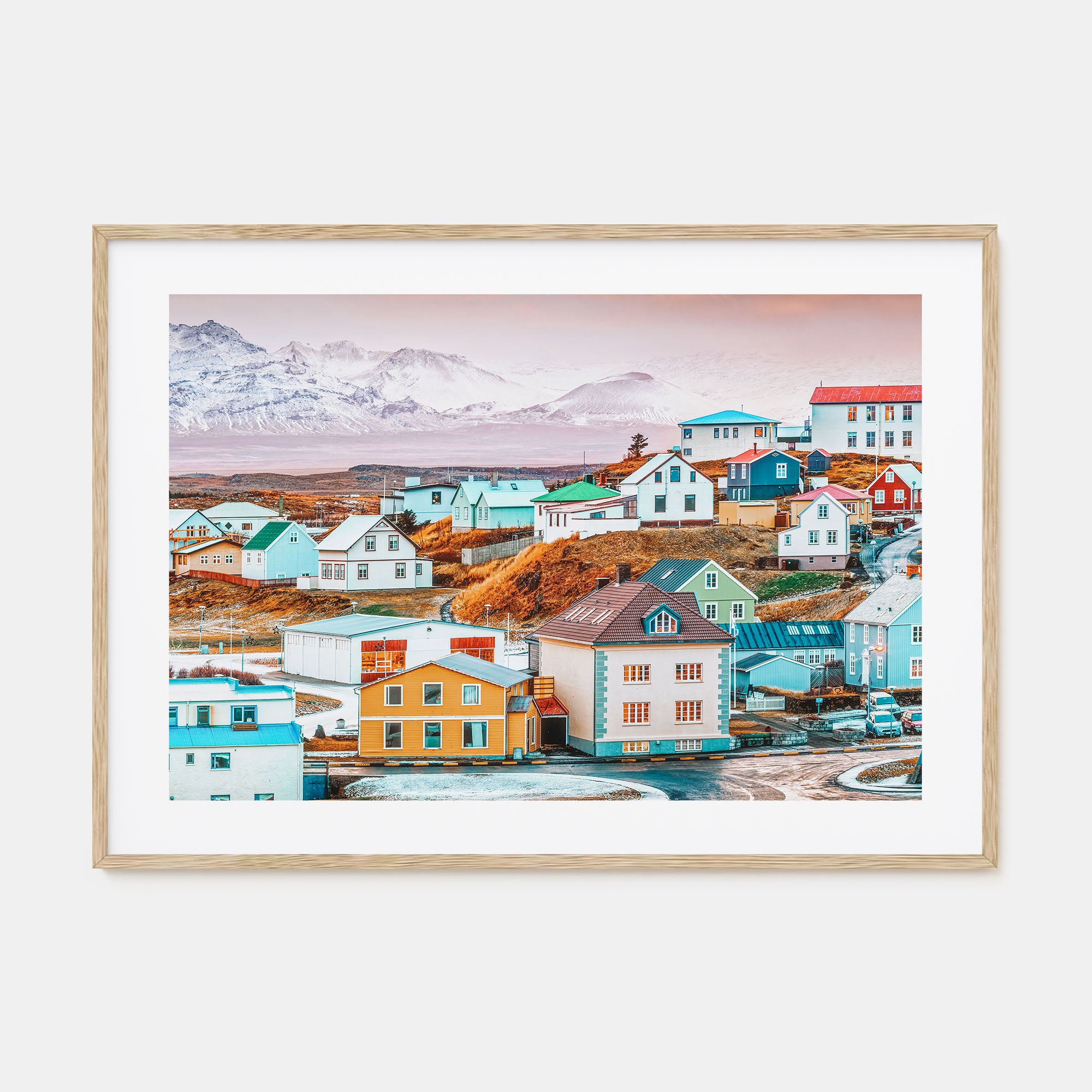 Iceland Landscape Color Poster