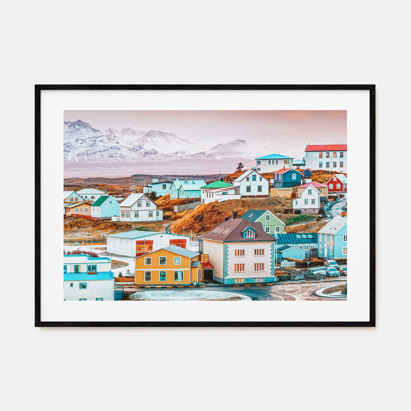 Iceland Landscape Color Poster