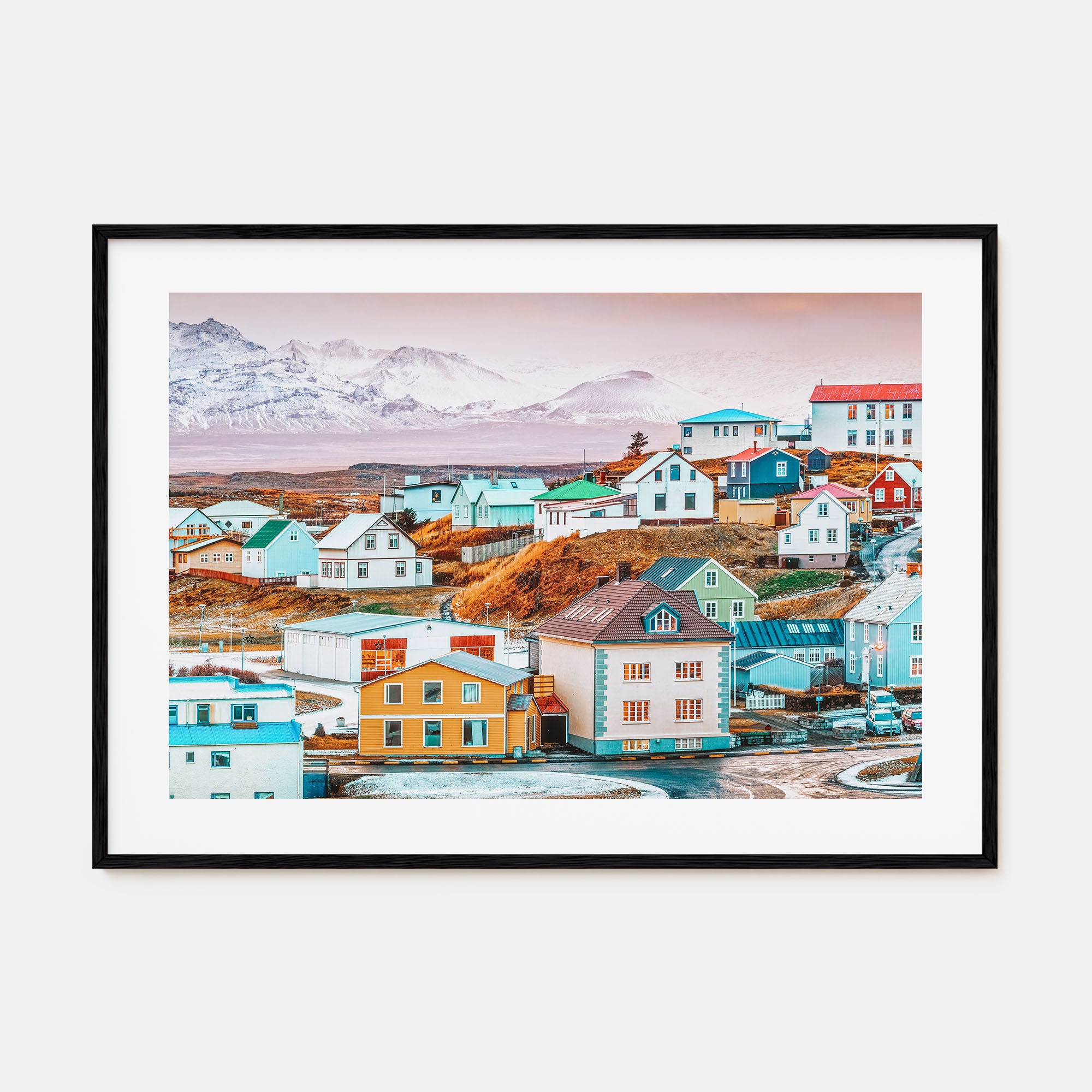 Iceland Landscape Color Poster