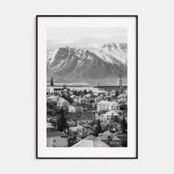 Iceland Photo B&W Poster