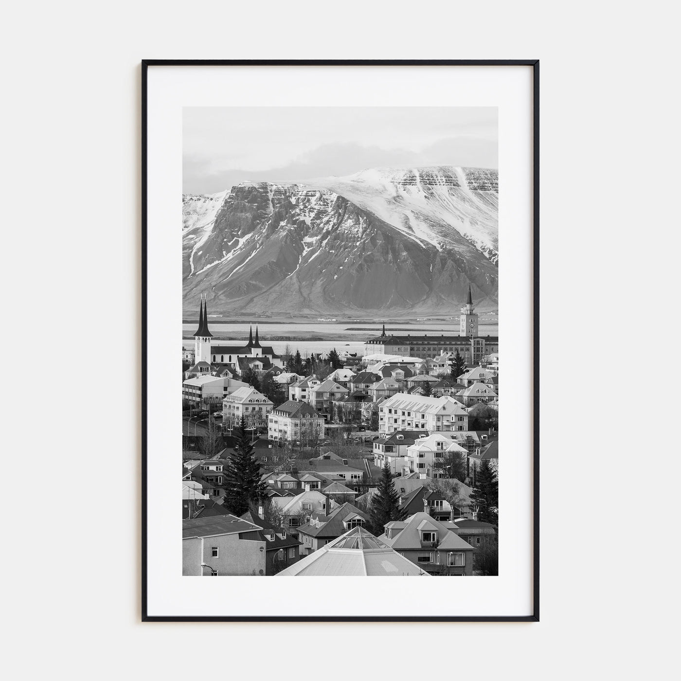 Iceland Photo B&W Poster