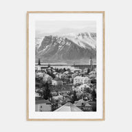 Iceland Photo B&W Poster