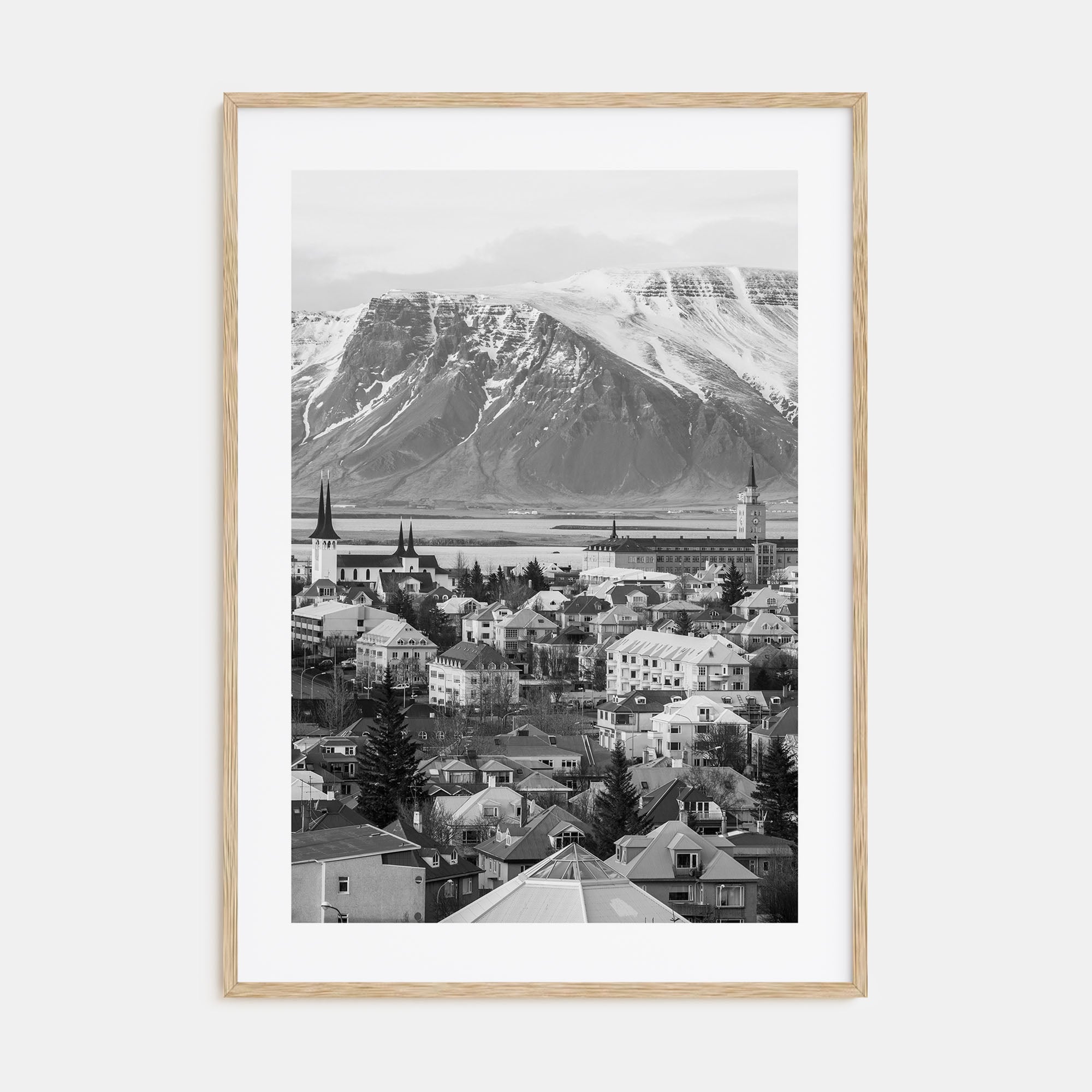 Iceland Photo B&W Poster