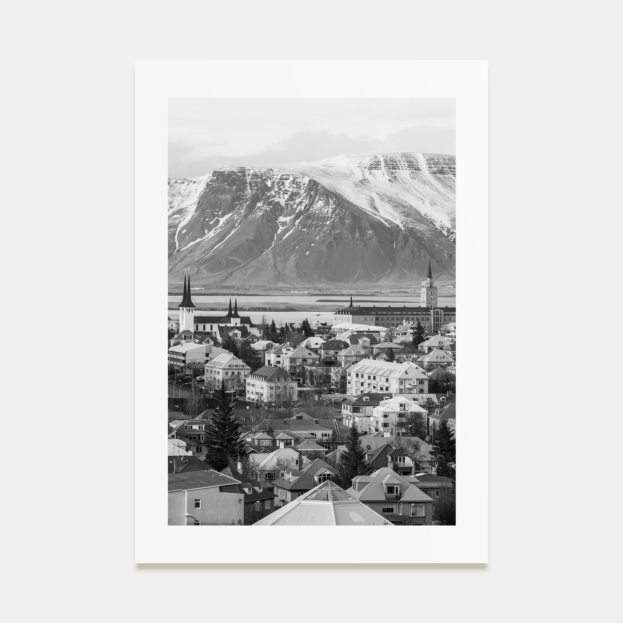 Iceland Photo B&W Poster