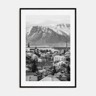 Iceland Photo B&W Poster