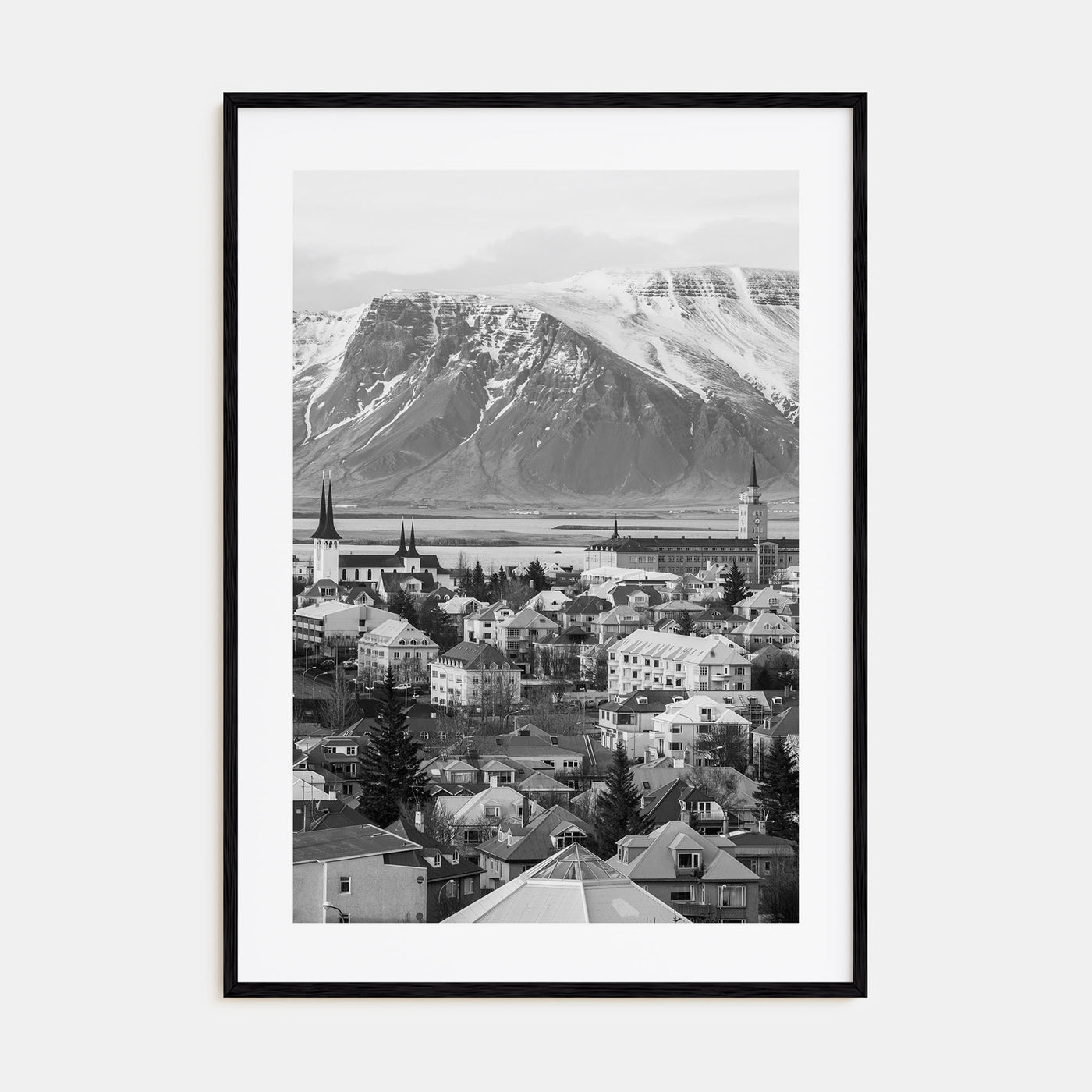 Iceland Photo B&W Poster