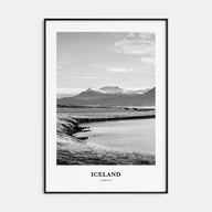 Iceland Portrait B&W No 1 Poster