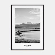 Iceland Portrait B&W No 1 Poster