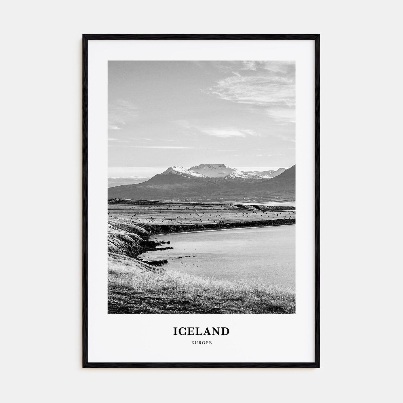 Iceland Portrait B&W No 1 Poster