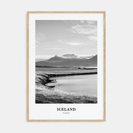 Iceland Portrait B&W No 1 Poster