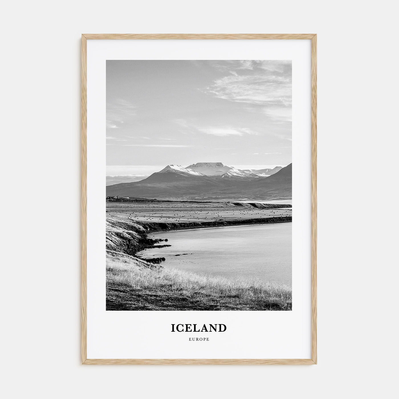 Iceland Portrait B&W No 1 Poster