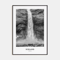 Iceland Portrait B&W No 2 Poster